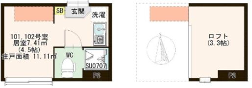 ハーモニーテラス西葛西Ⅱの間取り画像