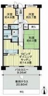 バンベール千種竹越の間取り画像