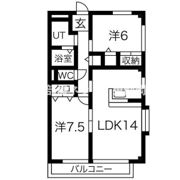 サンピュアPeachTownの間取り画像