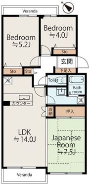 キャピタルマンション志木の間取り画像