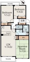 キャピタルマンション志木の間取り画像
