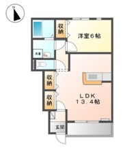 ゴールドハイツⅡの間取り画像