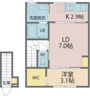 Felice 春のそよ風とラテの間取り画像