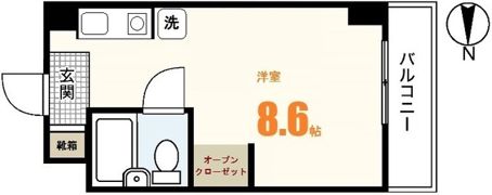 コーポラス岡本の間取り画像