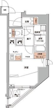 ハーモニーレジデンス錦糸町#001の間取り画像