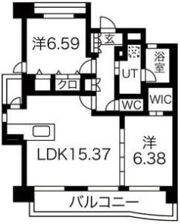 パラシオン西新の間取り画像