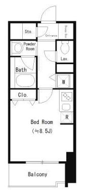 パークキューブ北浜の間取り画像