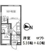 ハーミットクラブハウス鶴見A棟の間取り画像