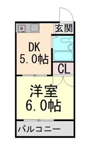 ウエストイン六甲の間取り画像