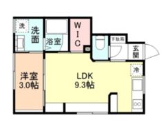 富山市向新庄町4丁目アパートB棟の間取り画像