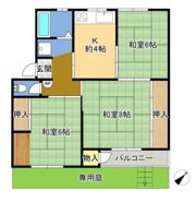 渦が森コーポ19号館の間取り画像