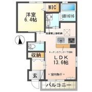 クレッセント神田Bの間取り画像