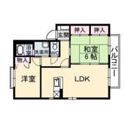 カーサ焼山中央 E棟の間取り画像