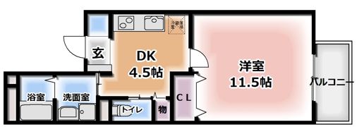 フェリーチェ古川橋の間取り画像