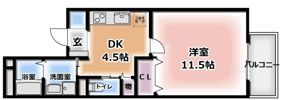 フェリーチェ古川橋の間取り画像