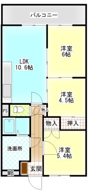 ネクスト倉田 西館の間取り画像
