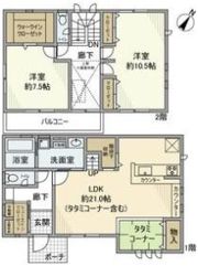 今伊勢町本神戸字寺前戸建の間取り画像