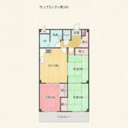 サンアミニティ南の間取り画像