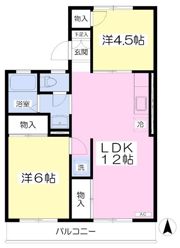 第二松沢ハイツⅡの間取り画像