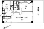 目黒セントラルマンションの間取り画像