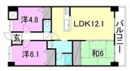 いよてつロフティ郡中の間取り画像