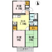 サンヒルズ西山Cの間取り画像