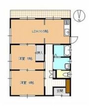 飯塚町平屋の間取り画像