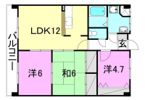 グリチネ松山インターチェンジの間取り画像