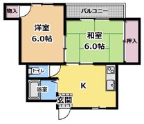 八雲東グリーンハイツの間取り画像