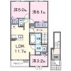 ヴィラ・マウントワン長尾Bの間取り画像