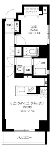 コスモグレイス新宿の間取り画像