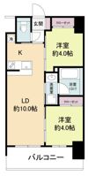 セレニテフラン新大阪の間取り画像