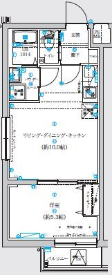 スクエア千鳥町の間取り画像