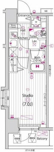 ガーラ・リバースクエア横濱南の間取り画像