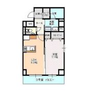 ハートフル医大西の間取り画像