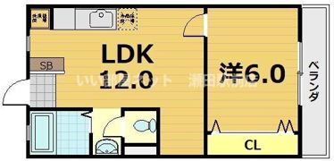 ヤマブハイツの間取り画像