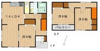 中西貸家D棟の間取り画像
