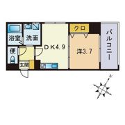 アディーレ西新の間取り画像