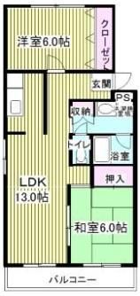 グランドにしふじの間取り画像