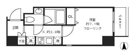 アクロスKの間取り画像