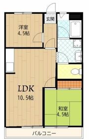 レーヴTakedaひばりヶ丘の間取り画像