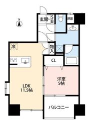 フォーエス新町の間取り画像