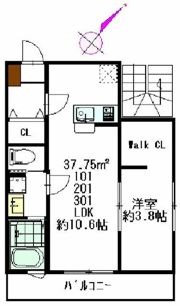 アルバ北久里浜の間取り画像