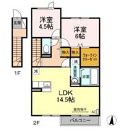 プランドール B棟の間取り画像