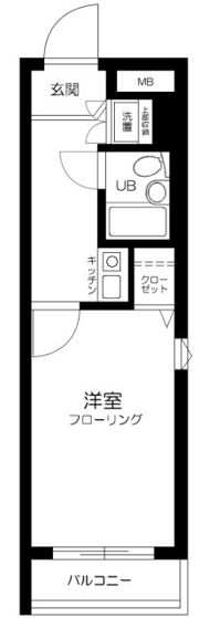 サンテミリオン中野富士見町駅前の間取り画像