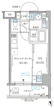 パークアクシス文京本郷の間取り画像