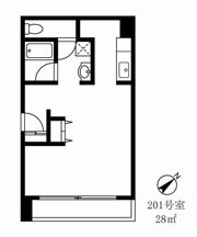クレスト六本木Ⅱの間取り画像