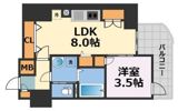 ALZA北浜の間取り画像