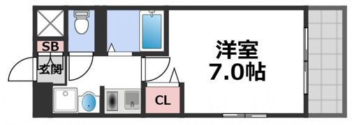 ラナップスクエア上本町の間取り画像