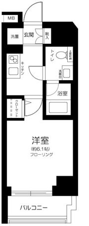 プレール・ドゥーク笹塚Ⅱの間取り画像